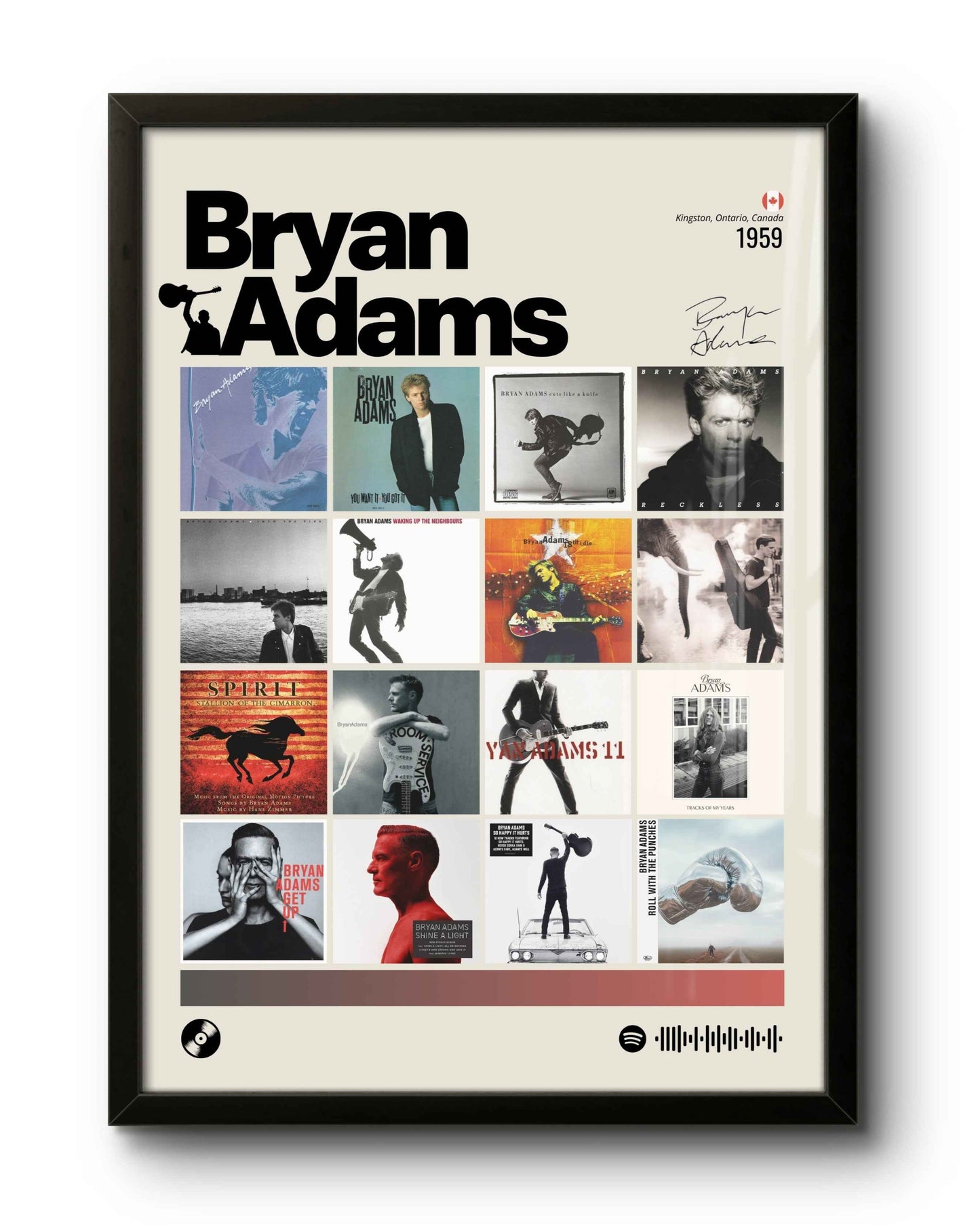 Quadro: Bryan Adams / Discografia (1959)