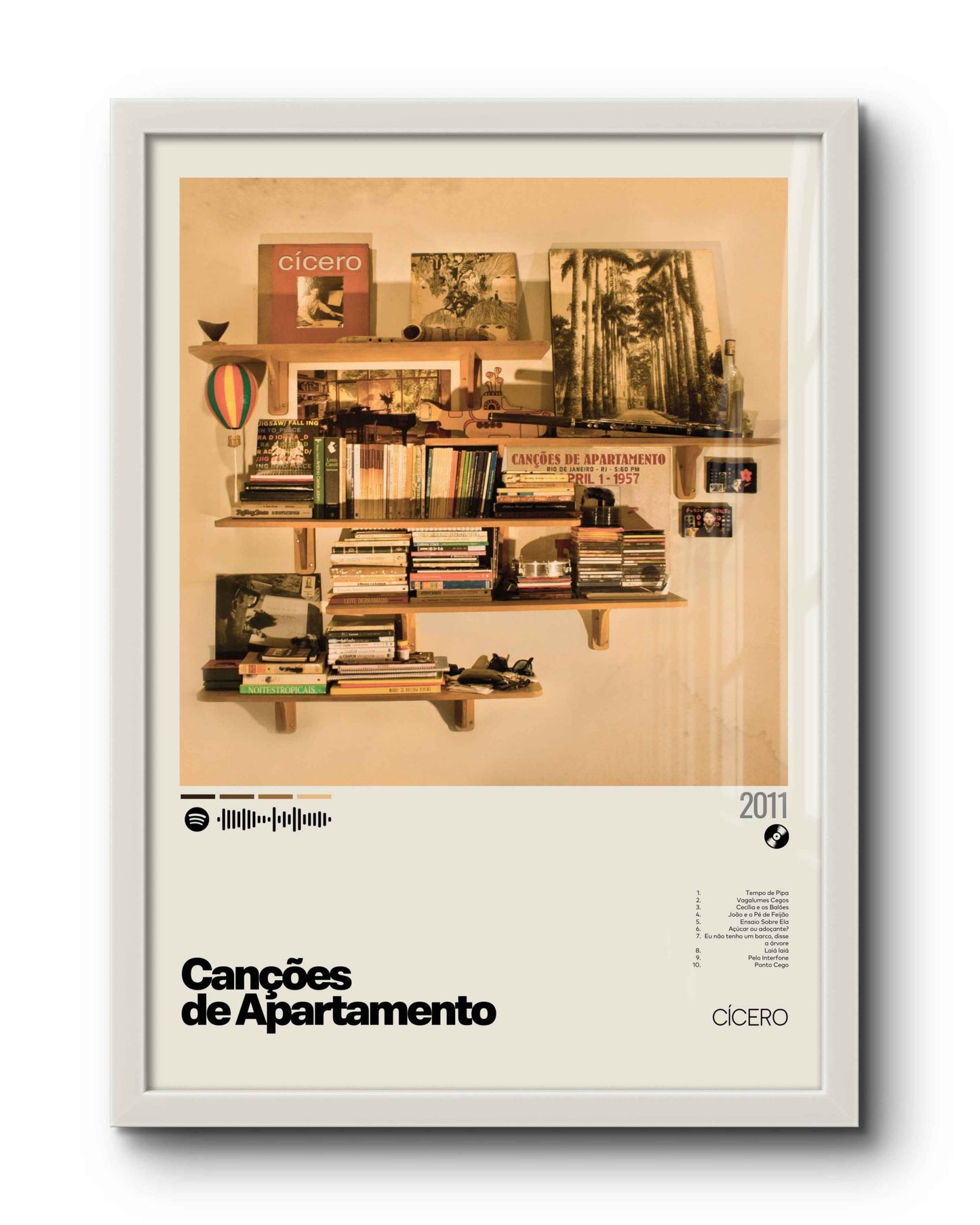 Quadro: Canções de Apartamento (2011) por Cícero - Quadraê