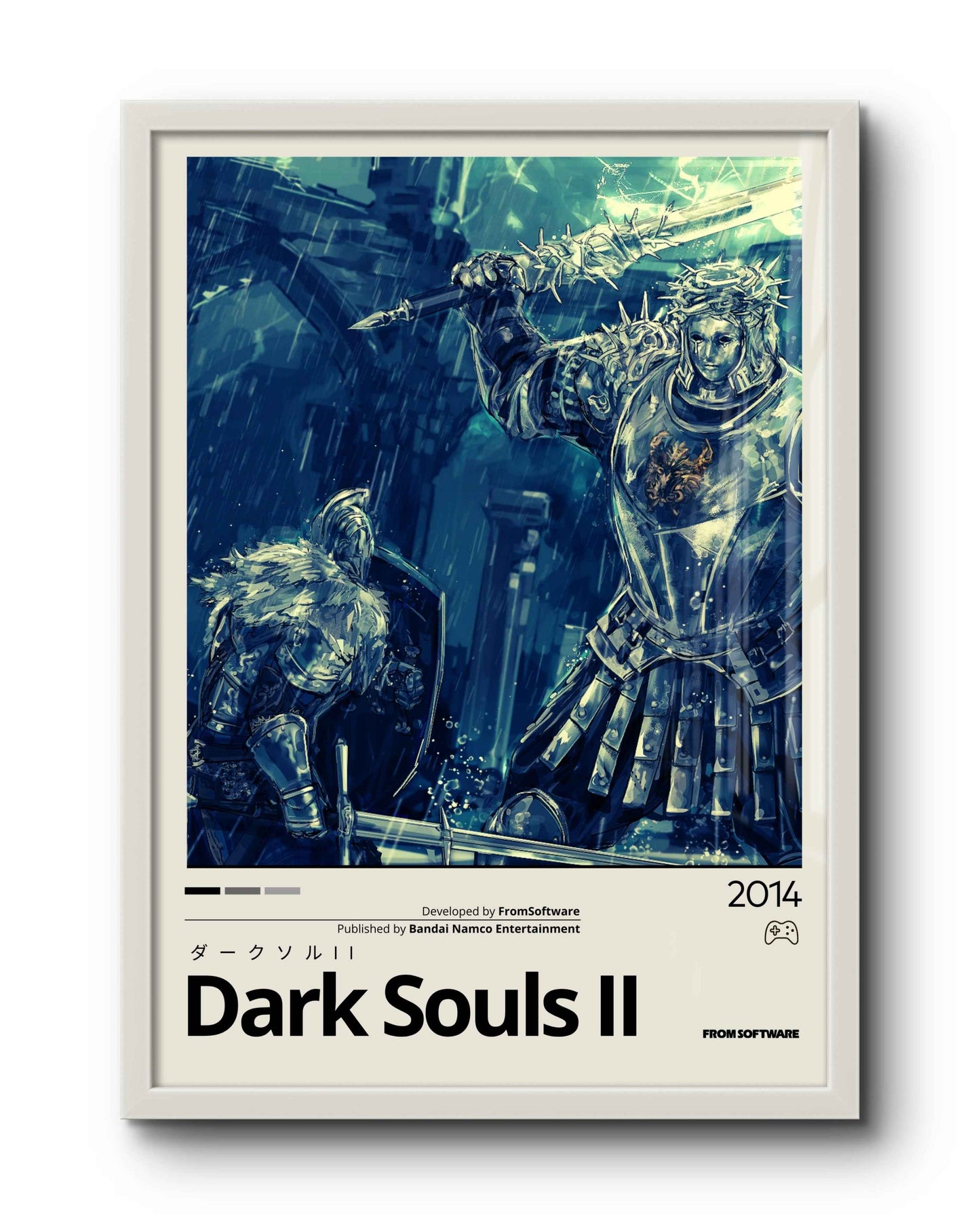 Quadro: Dark Souls II (2014) / Looking Glass Knight - Quadraê