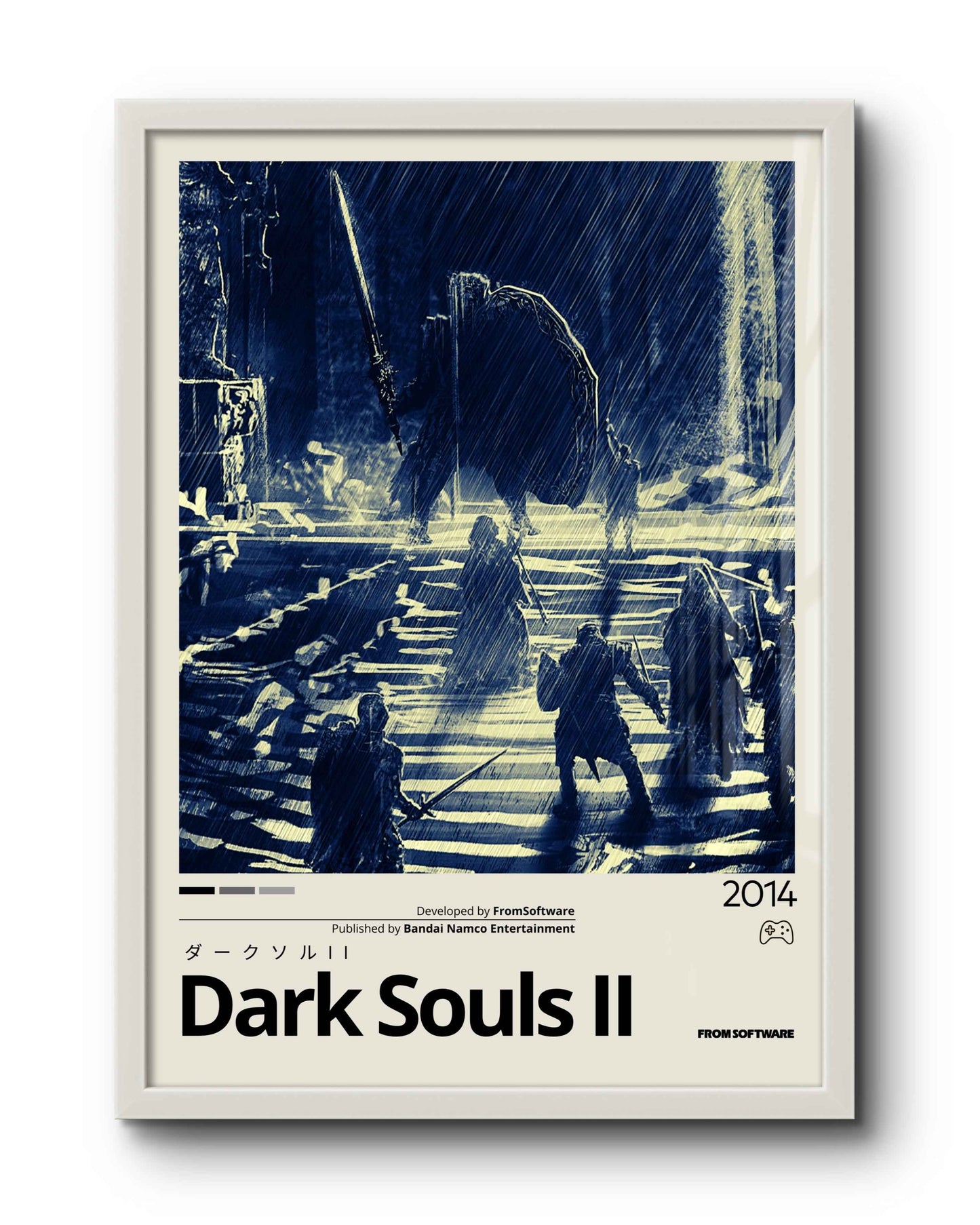 Quadro: Dark Souls II (2014) / Looking Glass Knight v2 - Quadraê