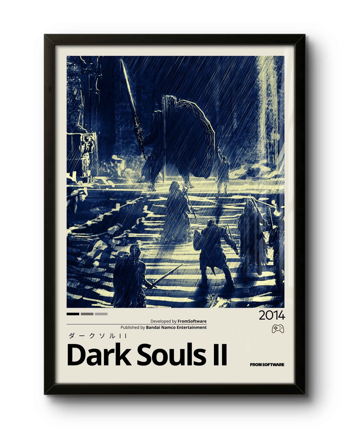 Quadro: Dark Souls II (2014) / Looking Glass Knight v2 - Quadraê