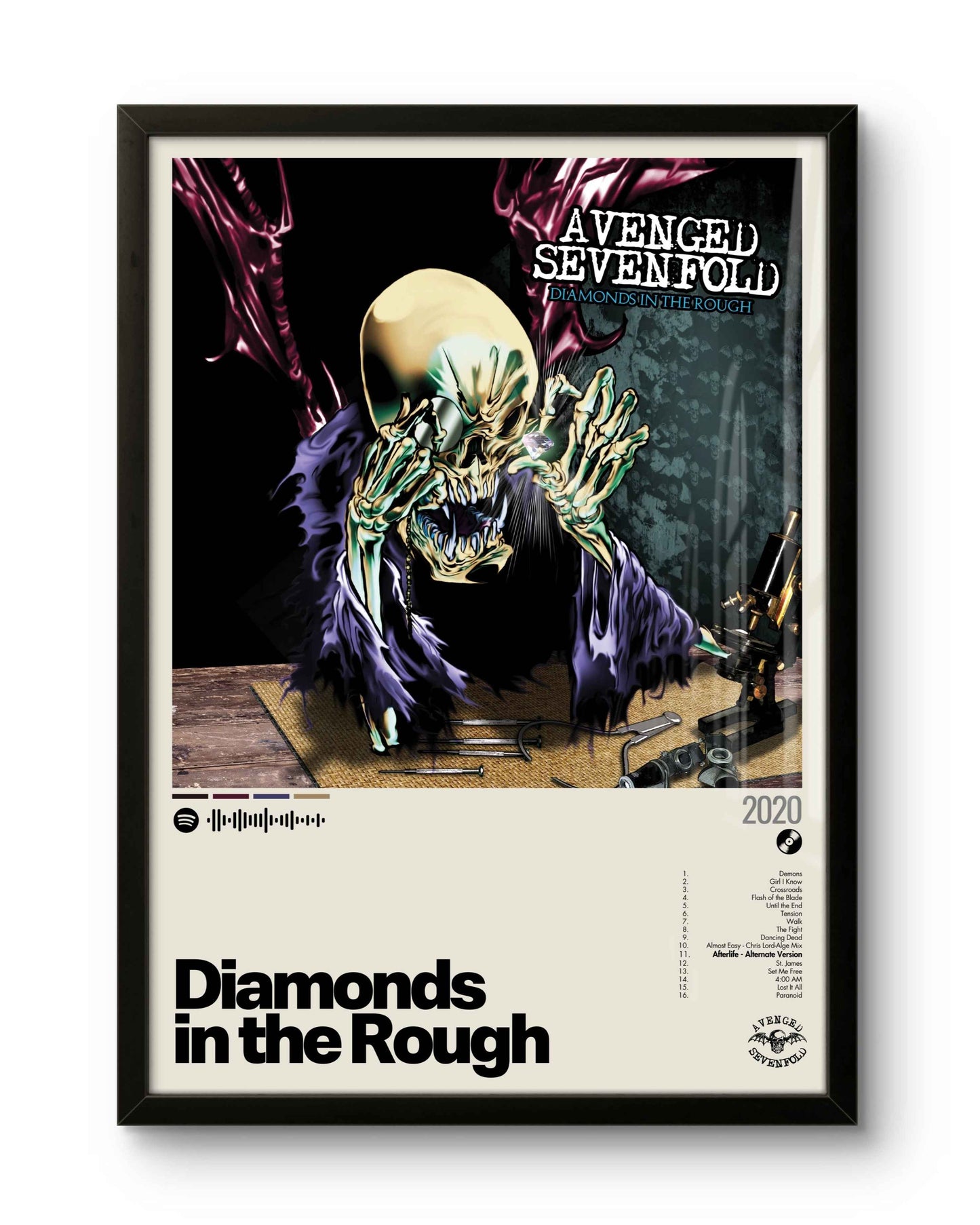 Quadro: Diamonds in the Rough (2020) by Avenged Sevenfold