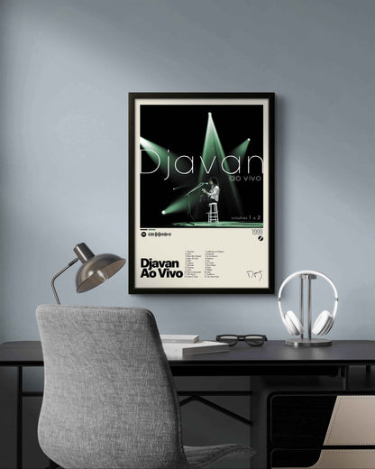 Quadro: Djavan Ao Vivo (1999) por Djavan - Quadraê