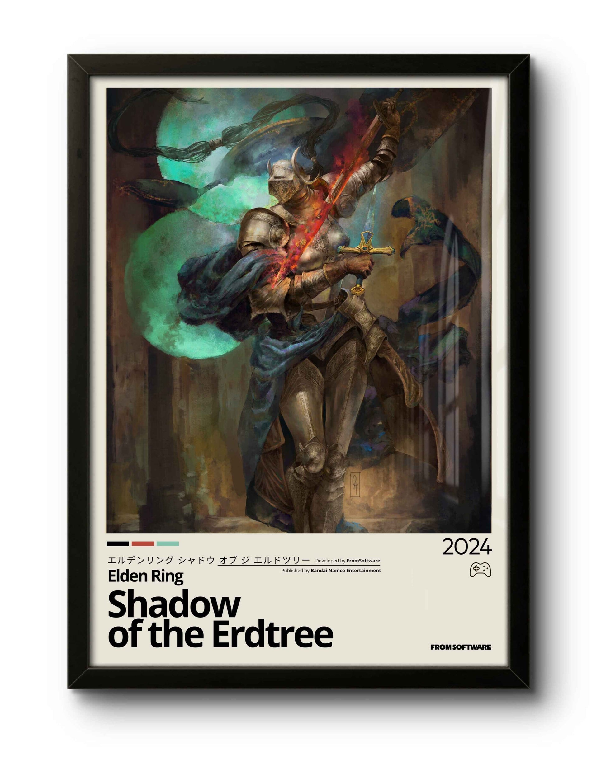 Quadro: Elden Ring Shadow of the Erdtree (2024) / Rellana, Twin Moon Knight - Quadraê