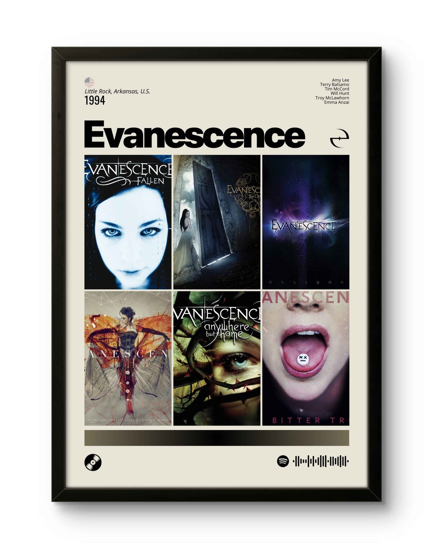 Quadro: Evanescence / Discografia (1994)