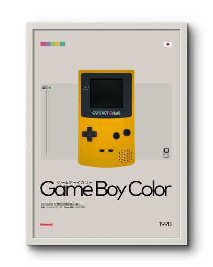 Quadro: Game Boy Color (GBC) by Nintendo (1998) / Consoles