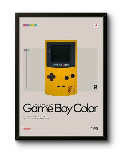 Quadro: Game Boy Color (GBC) by Nintendo (1998) / Consoles