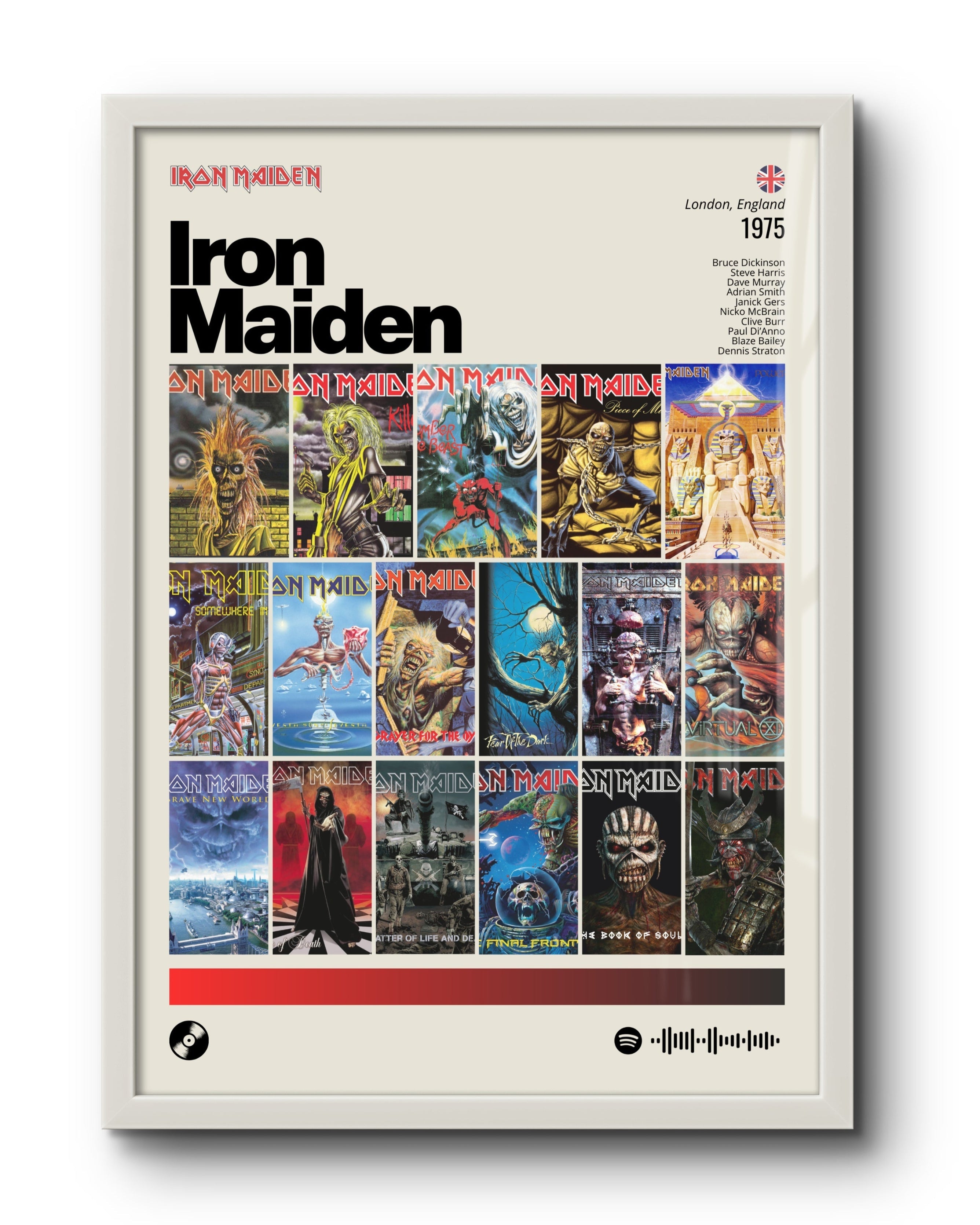 Quadro: Iron Maiden / Discografia (1975) - Quadraê