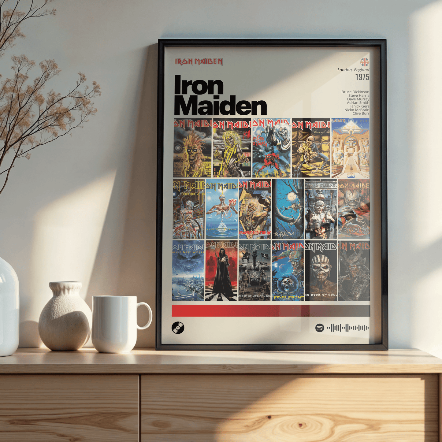 Quadro: Iron Maiden / Discografia (1975) - Quadraê