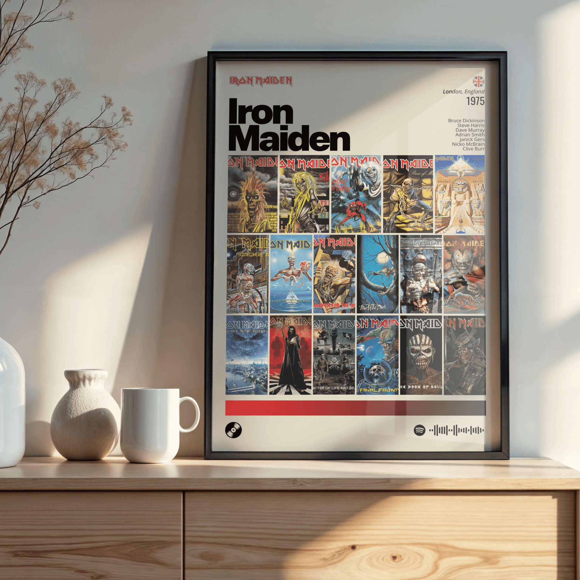 Quadro: Iron Maiden / Discografia (1975) - Quadraê