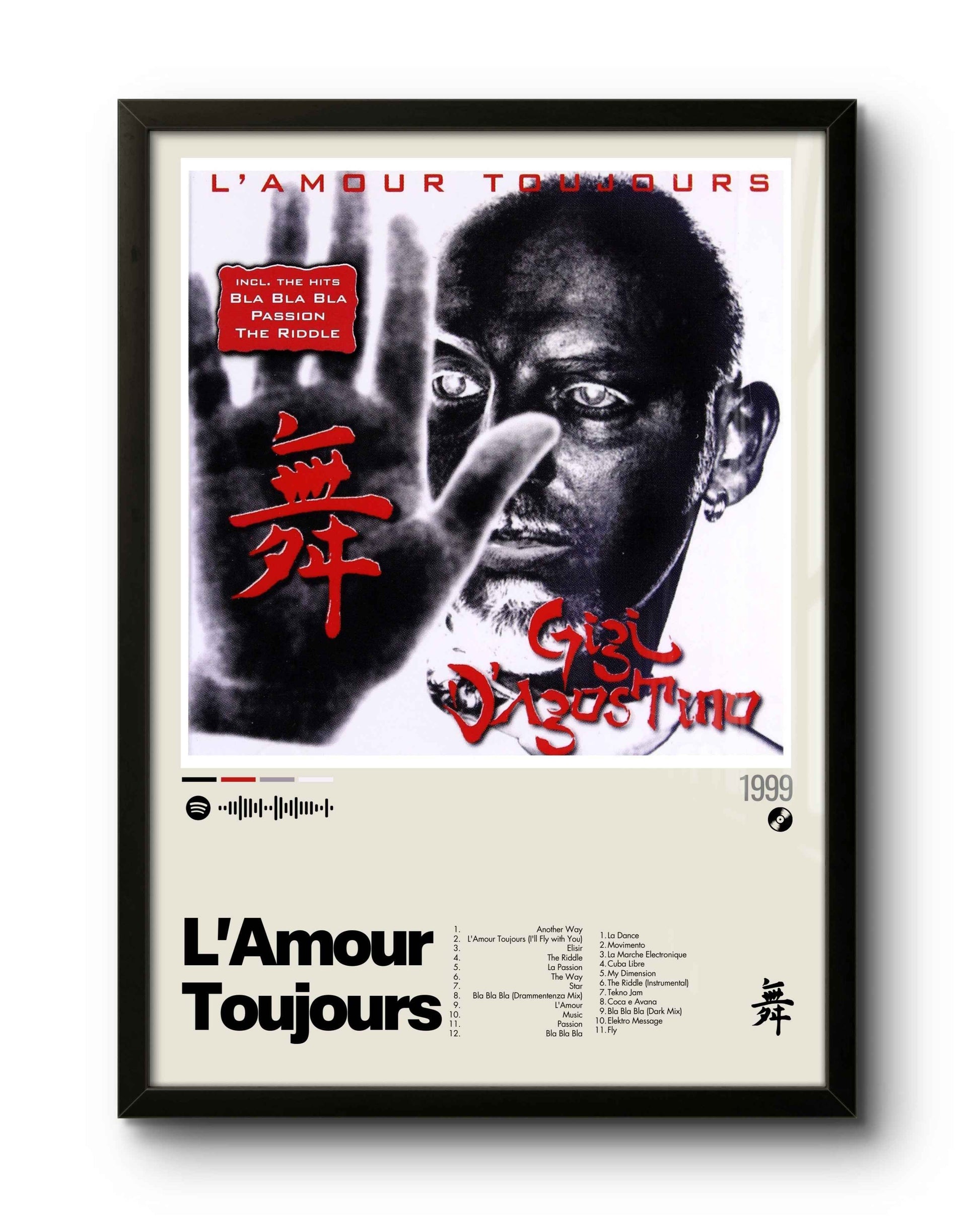 Quadro: L'Amour Toujours (1999) by Gigi D'Agostino