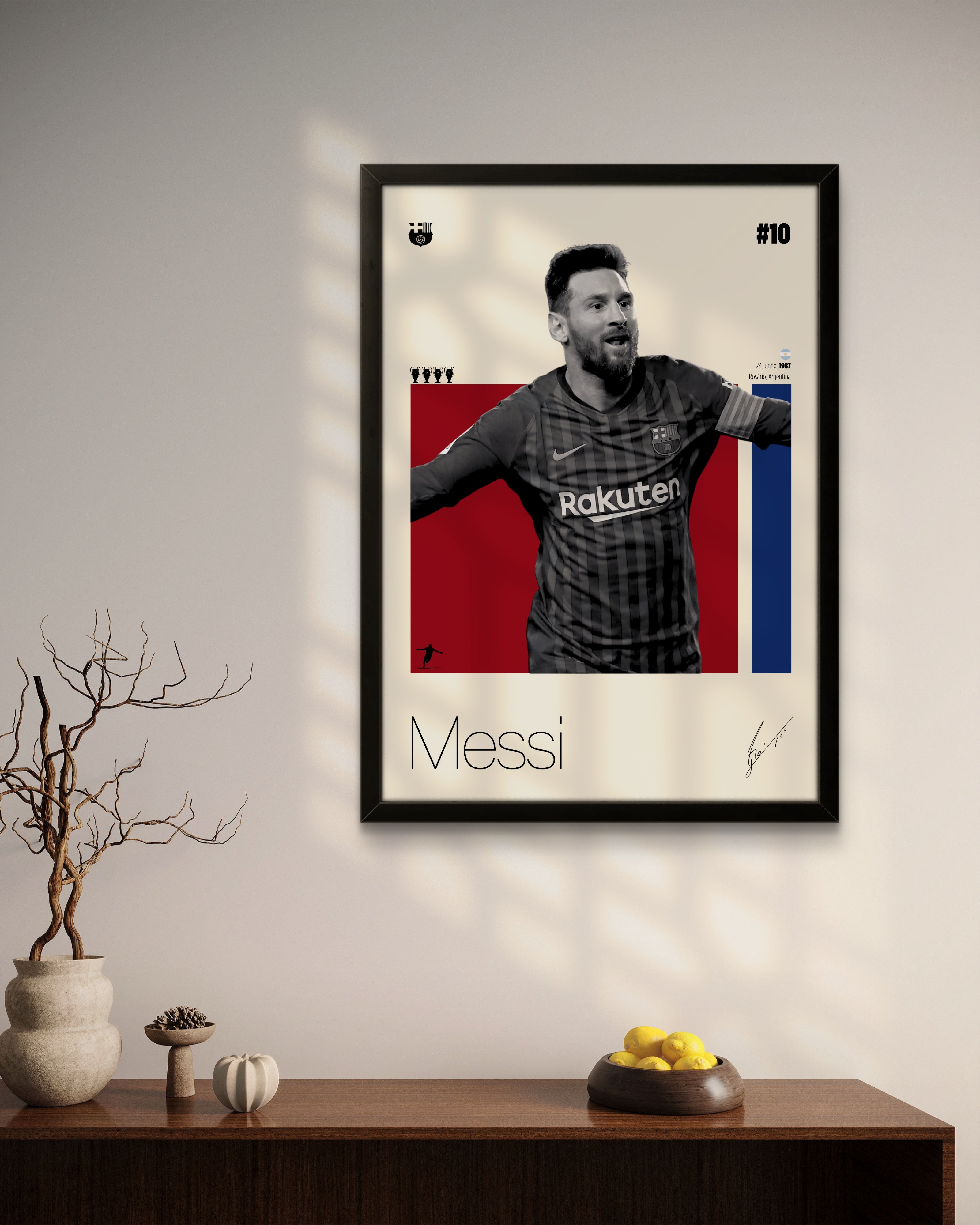 Quadro: Lionel Messi (FCB) - Quadraê