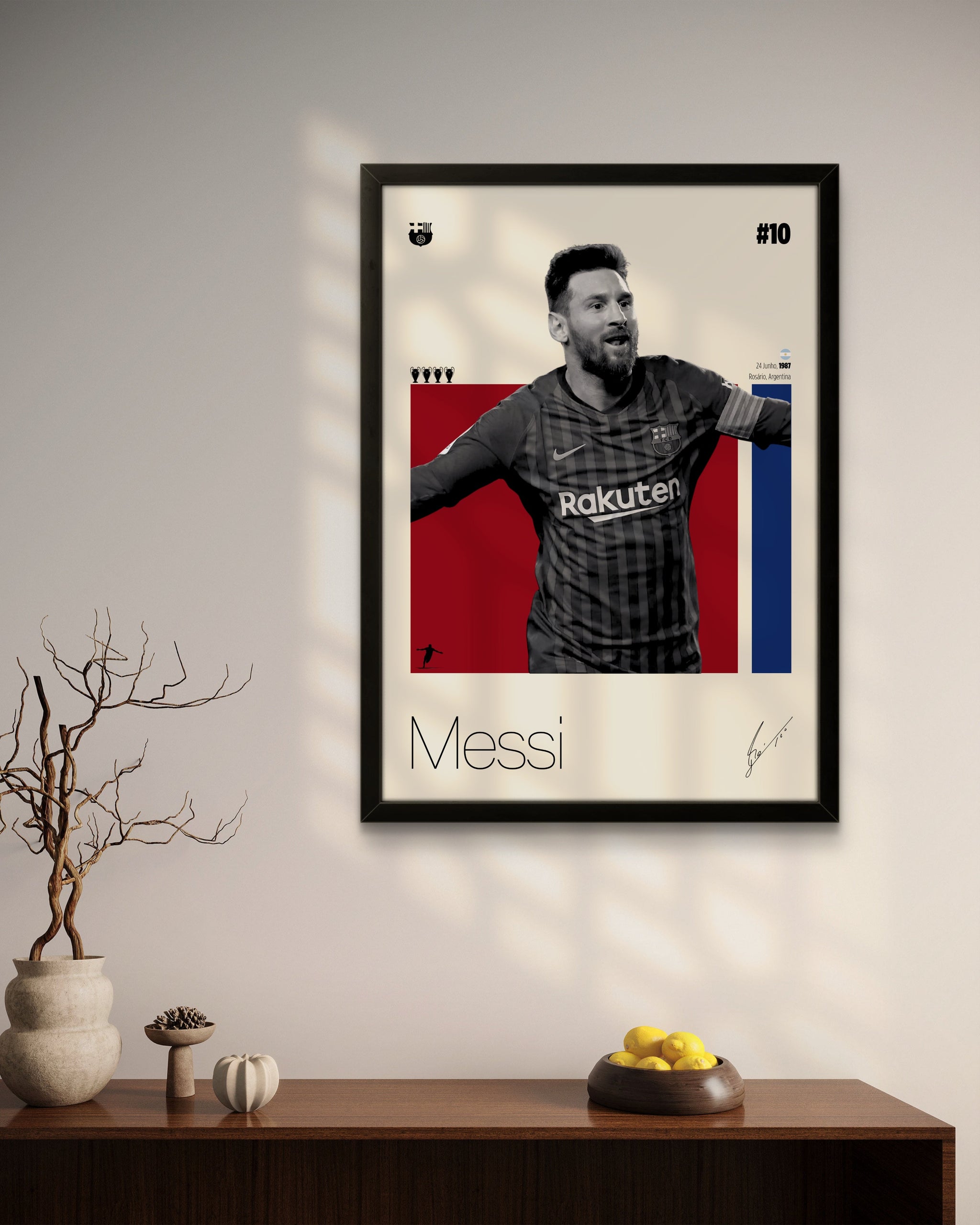 Quadro: Lionel Messi (FCB) - Quadraê