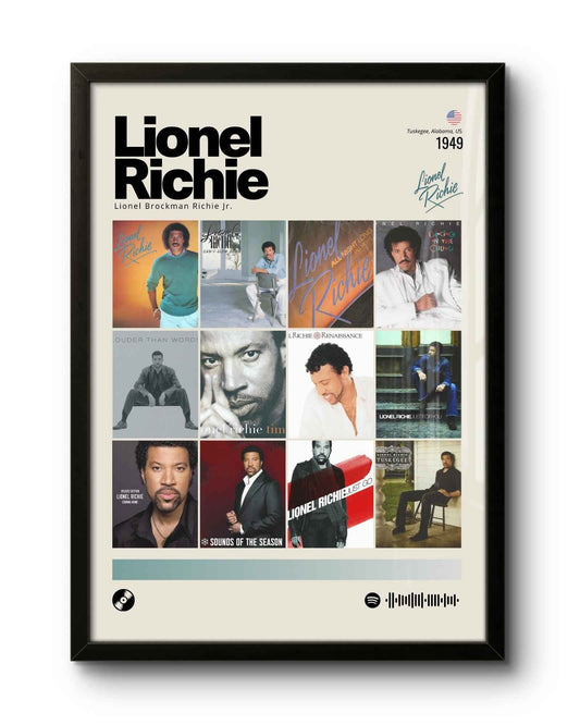 Quadro: Lionel Richie / Discografia (1949)