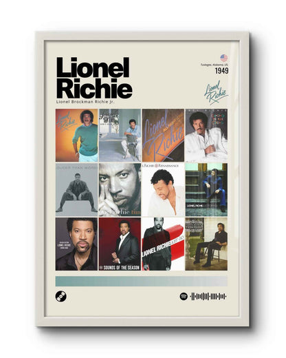 Quadro: Lionel Richie / Discografia (1949)