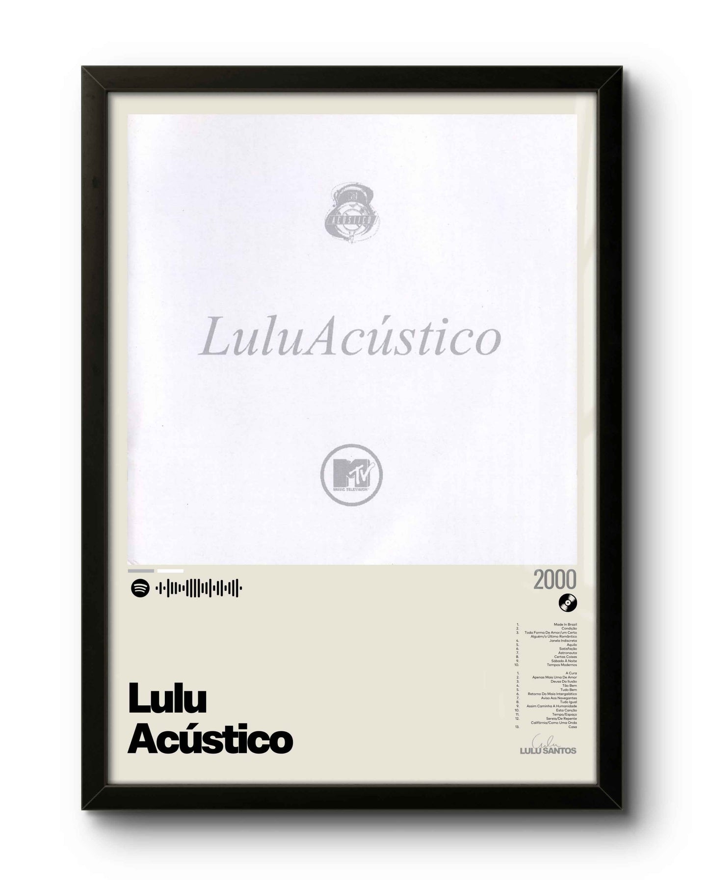 Quadro: Lulu Acústico (2000) por Lulu Santos - Quadraê
