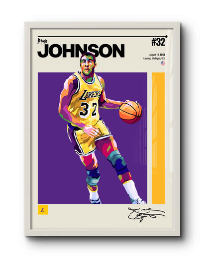 Quadro: Magic Johnson / Los Angeles Lakers (NBA)