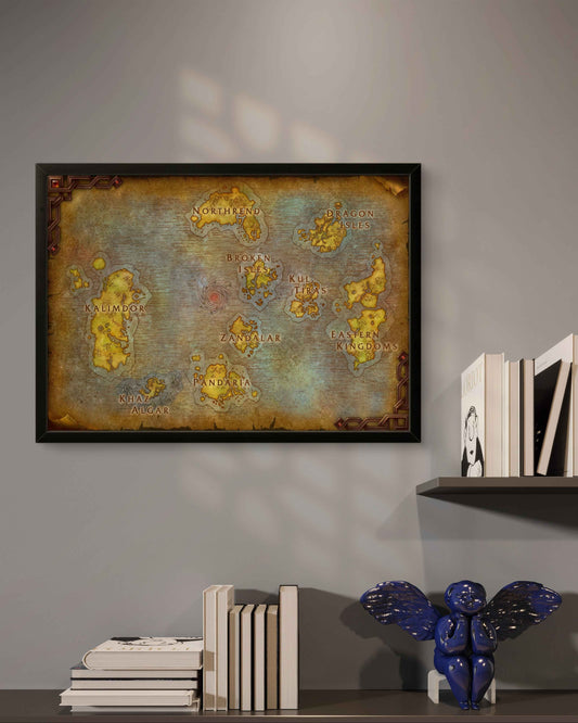 Quadro: Mapa Azeroth (World of Warcraft)