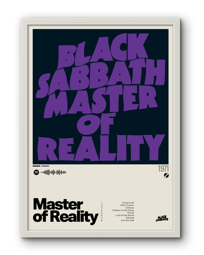 Quadro: Master of Reality (1971) by Black Sabbath - Quadraê