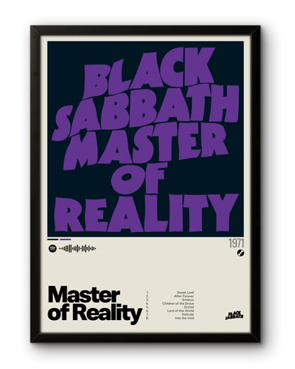 Quadro: Master of Reality (1971) by Black Sabbath - Quadraê