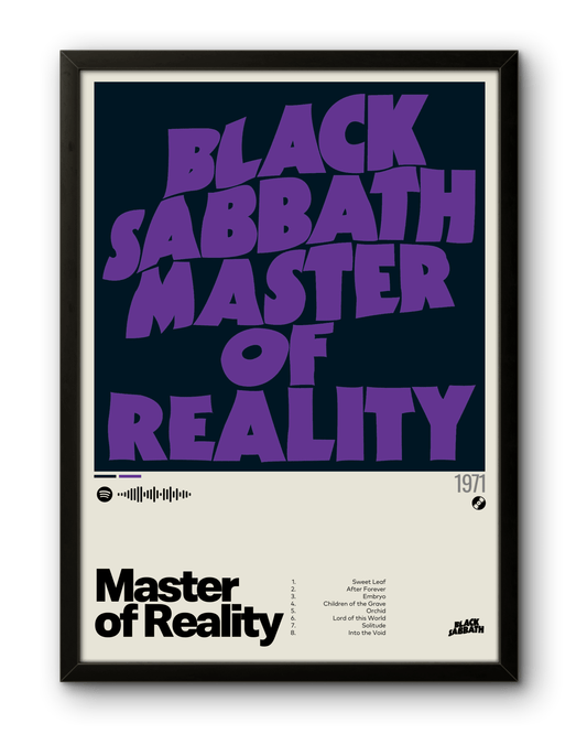Quadro: Master of Reality (1971) by Black Sabbath - Quadraê