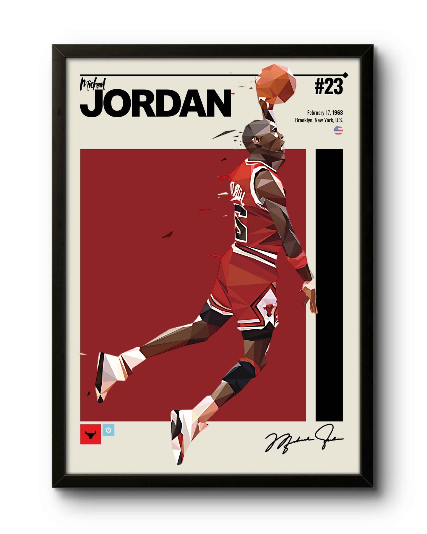 Quadro: Michael Jordan / Chicago Bulls (NBA)