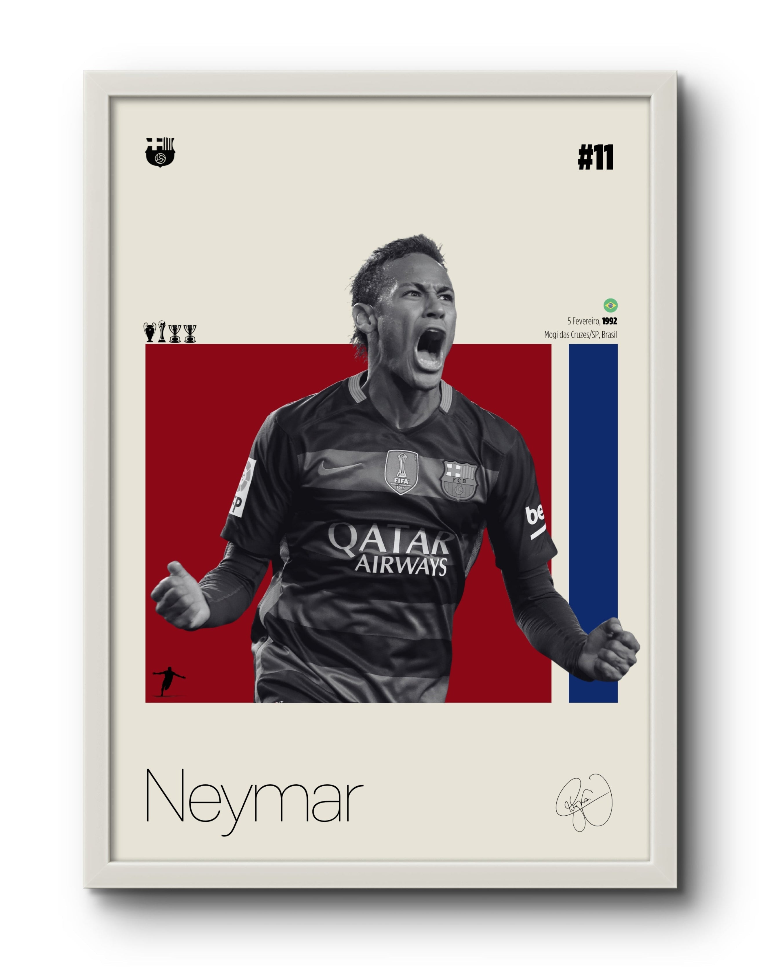 Quadro: Neymar Jr. (FCB) - Quadraê