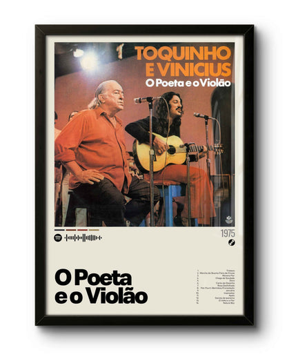 Quadro: O Poeta e o Violão (1975) por Toquinho e Vinícius de Moraes - Quadraê