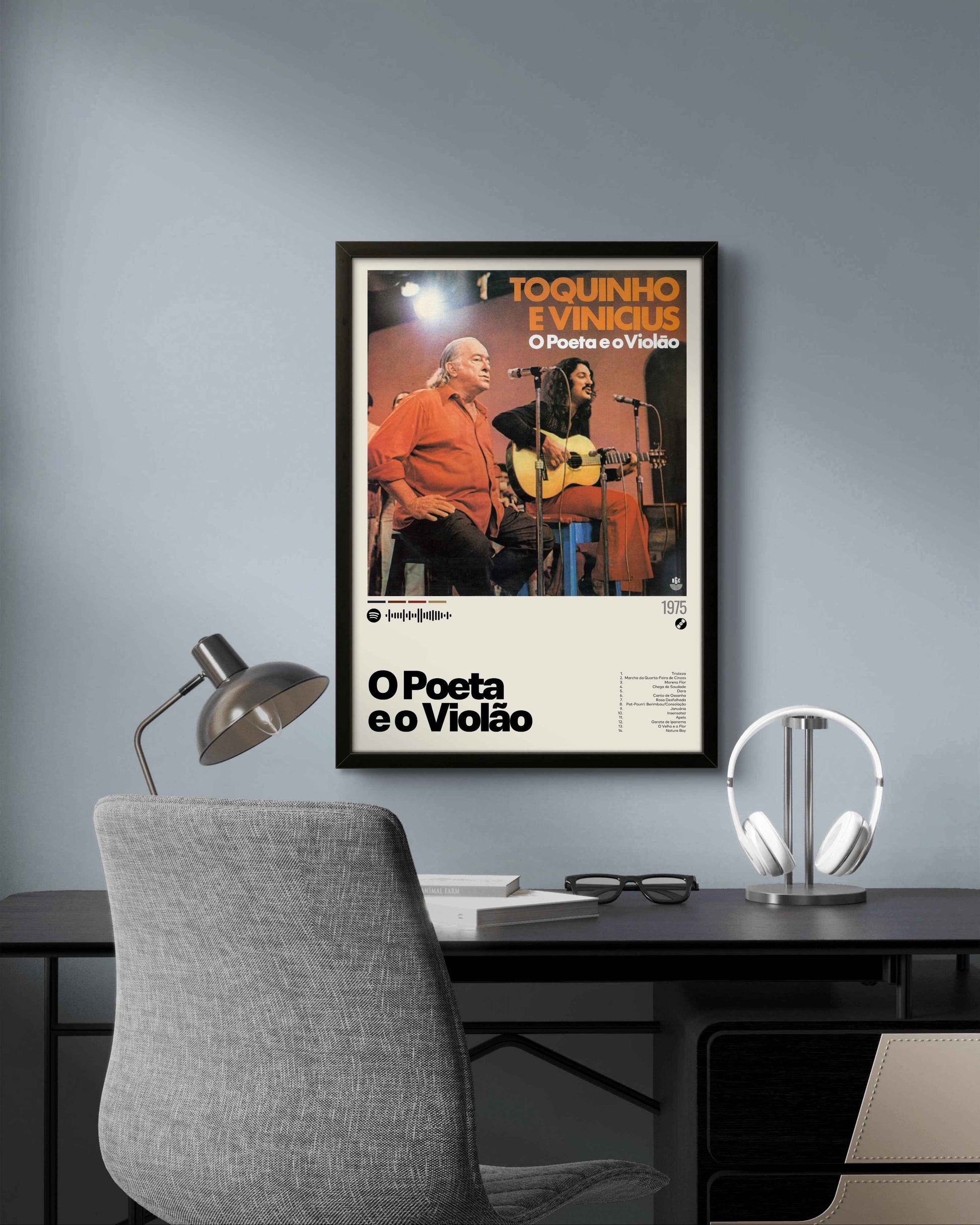 Quadro: O Poeta e o Violão (1975) por Toquinho e Vinícius de Moraes - Quadraê