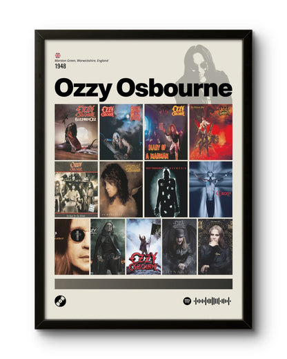 Quadro: Ozzy Osbourne / Discografia (1948) - Quadraê