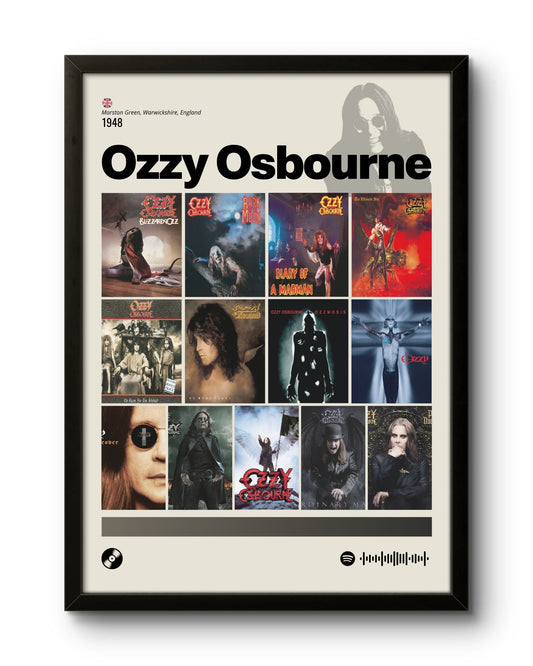Quadro: Ozzy Osbourne / Discografia (1948) - Quadraê