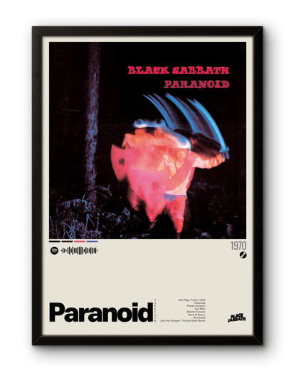 Quadro: Paranoid (1970) by Black Sabbath - Quadraê