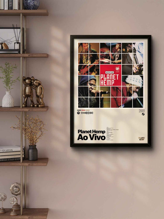 Quadro: Planet Hemp Ao Vivo (2001) por Planet Hemp - Quadraê