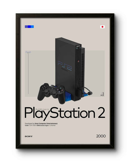 Quadro: PlayStation 2 (PS2) by Sony (2000) / Consoles