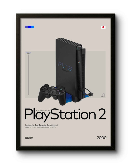 Quadro: PlayStation 2 (PS2) by Sony (2000) / Consoles