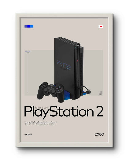 Quadro: PlayStation 2 (PS2) by Sony (2000) / Consoles