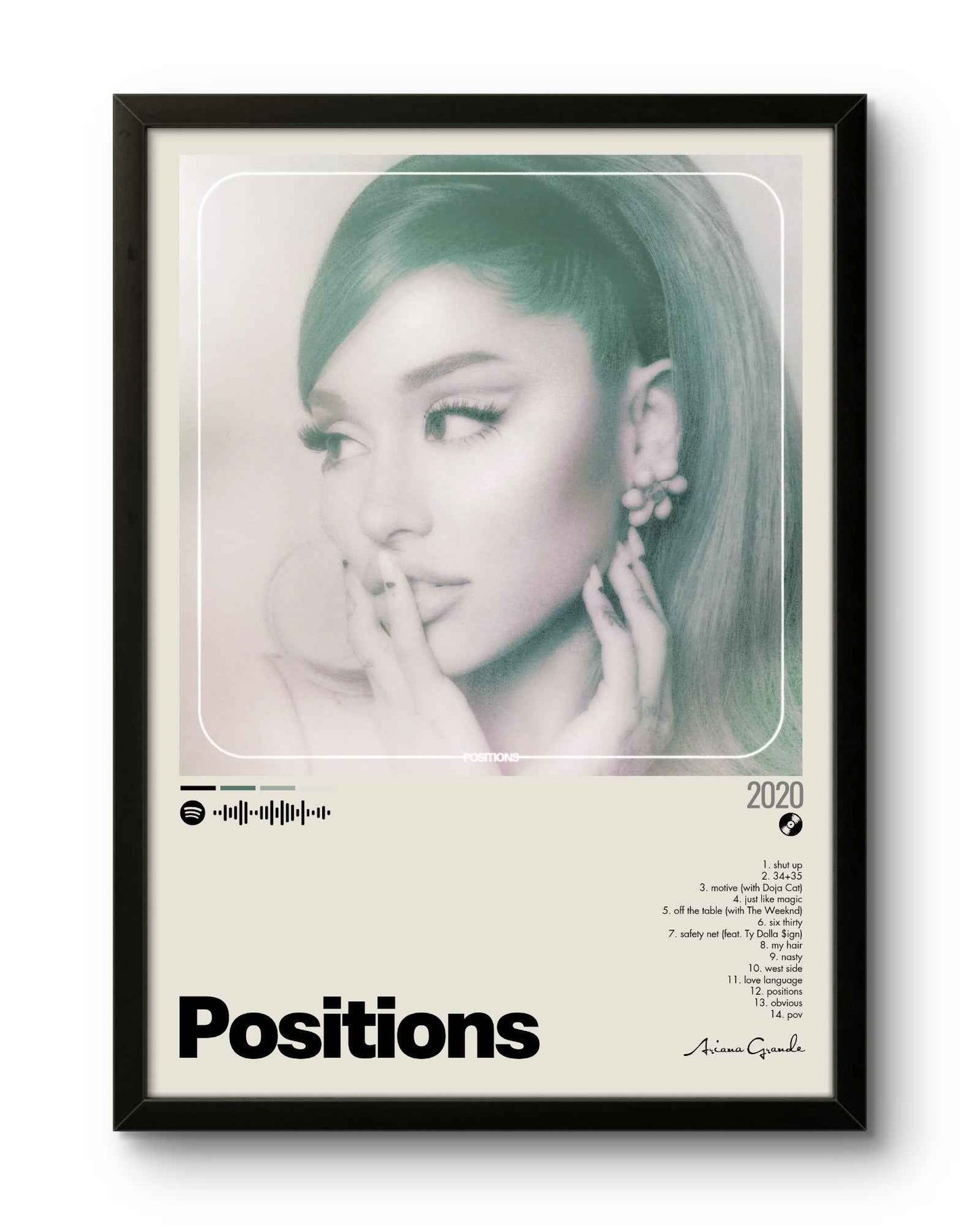 Quadro: Positions (2020) by Ariana Grande - Quadraê