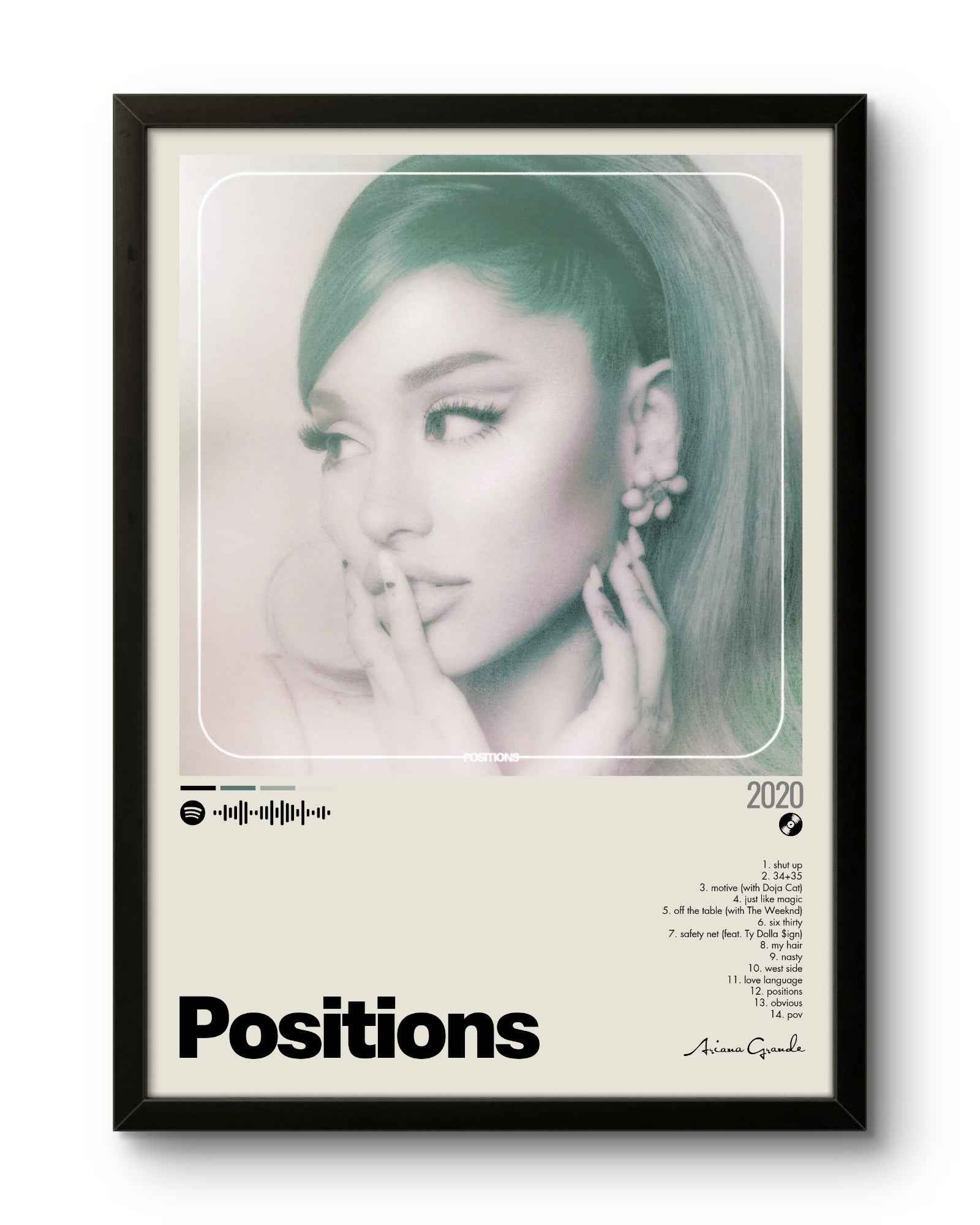 Quadro: Positions (2020) by Ariana Grande - Quadraê