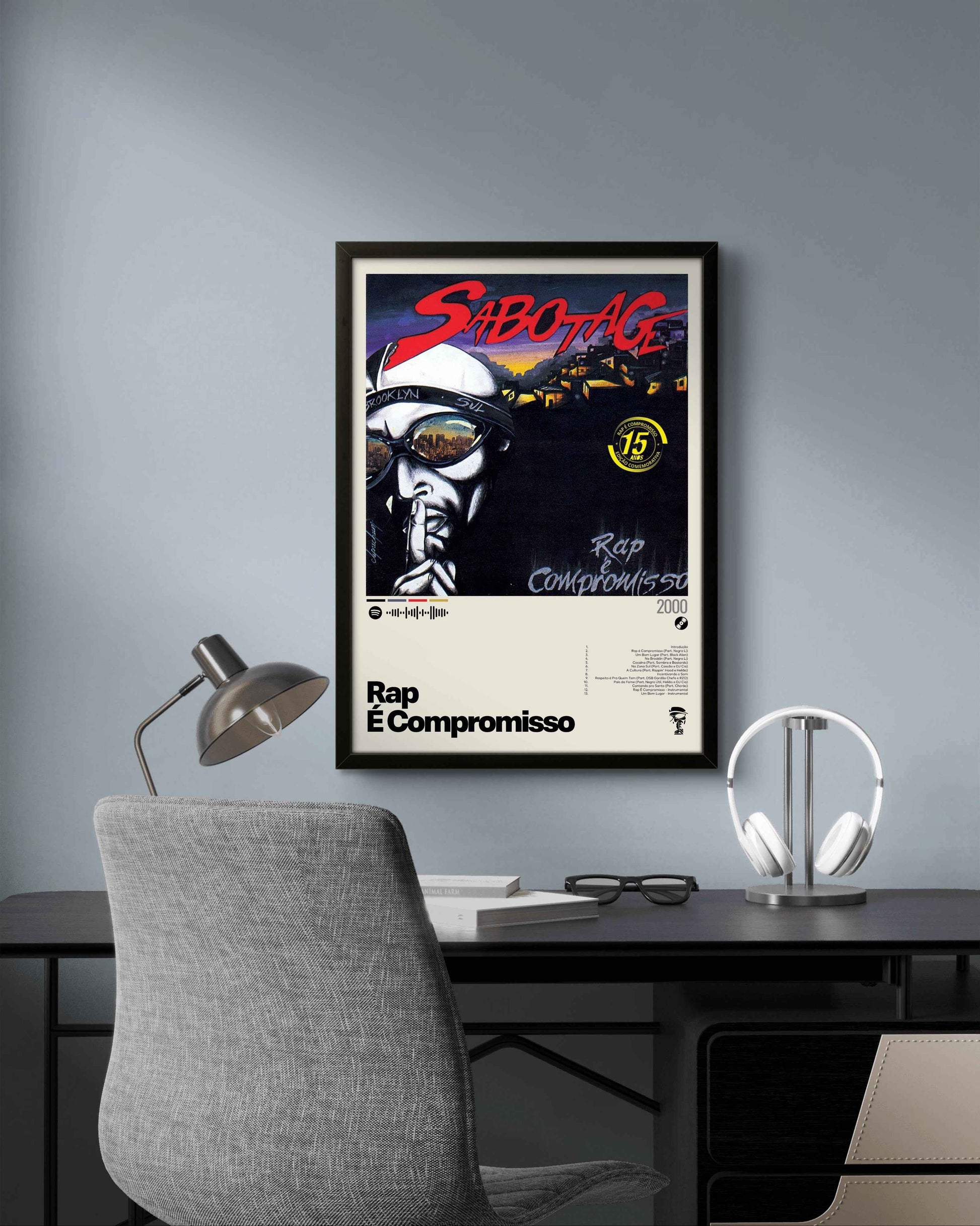 Quadro: Rap é Compromisso (2000) por Sabotage - Quadraê