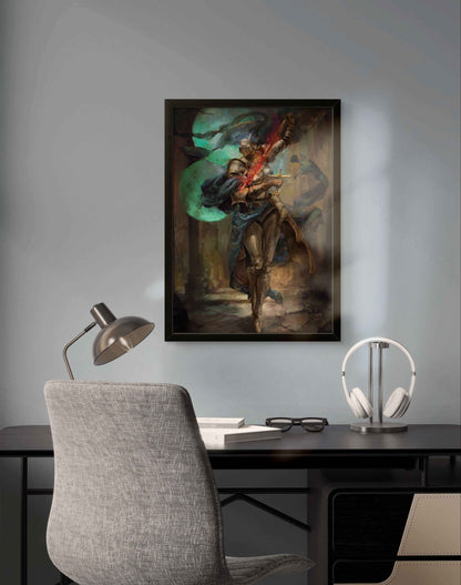 Quadro: Rellana, Twin Moon Knight / Full Canvas (Elden Ring) - Quadraê