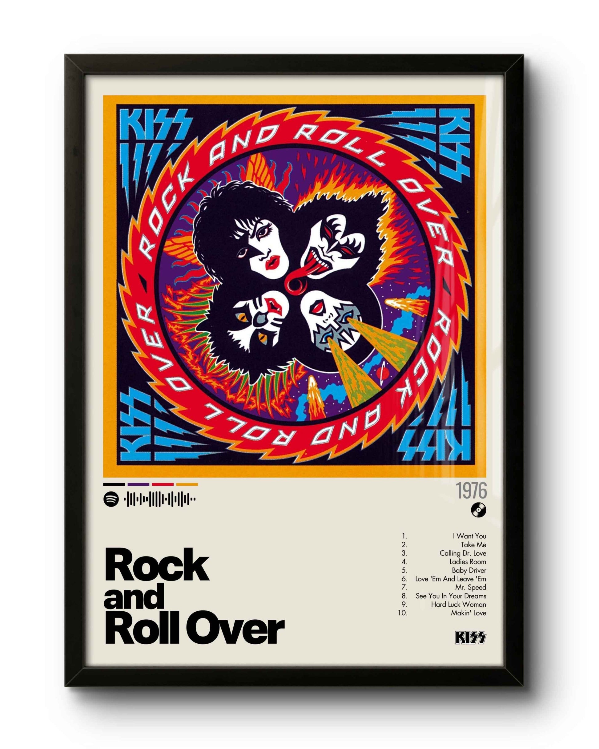 Quadro: Rock and Roll Over (1976) by Kiss