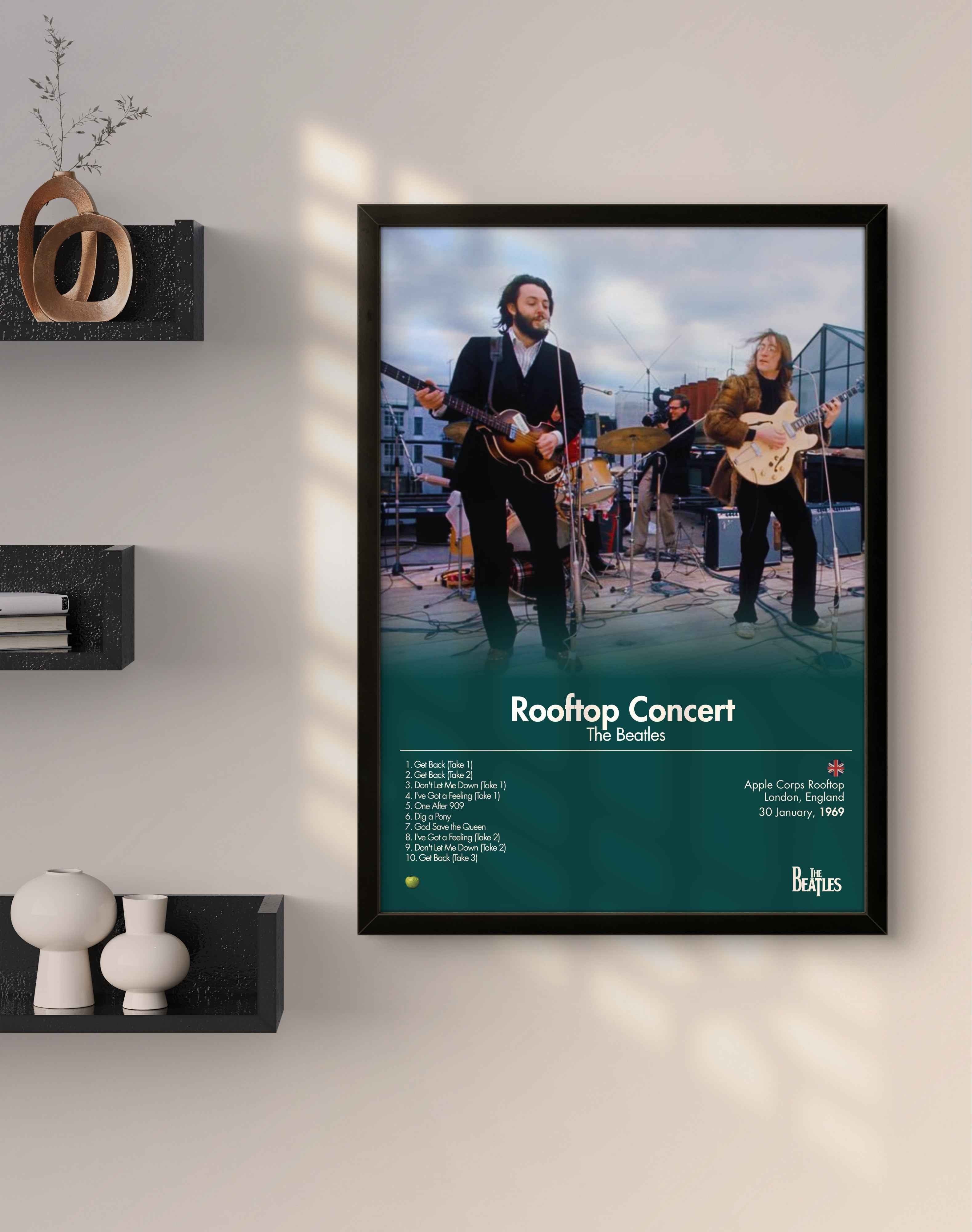 Quadro: Rooftop Concert / The Beatles (1969) | Quadraê