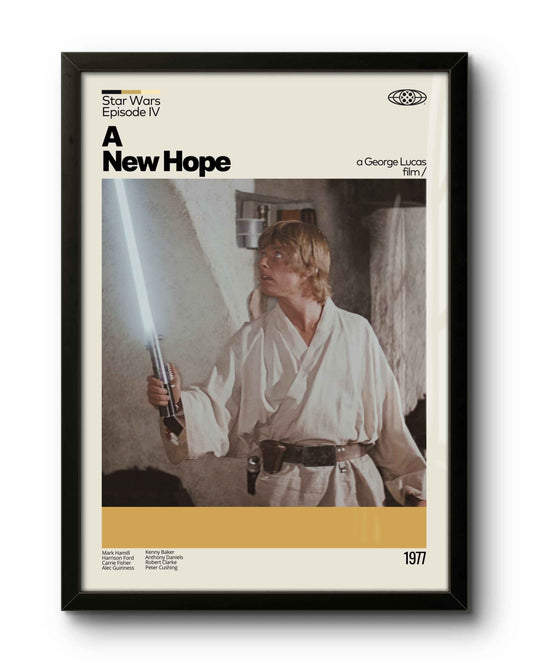 Quadro: Star Wars / Episódio IV (1977) v2 - Quadraê