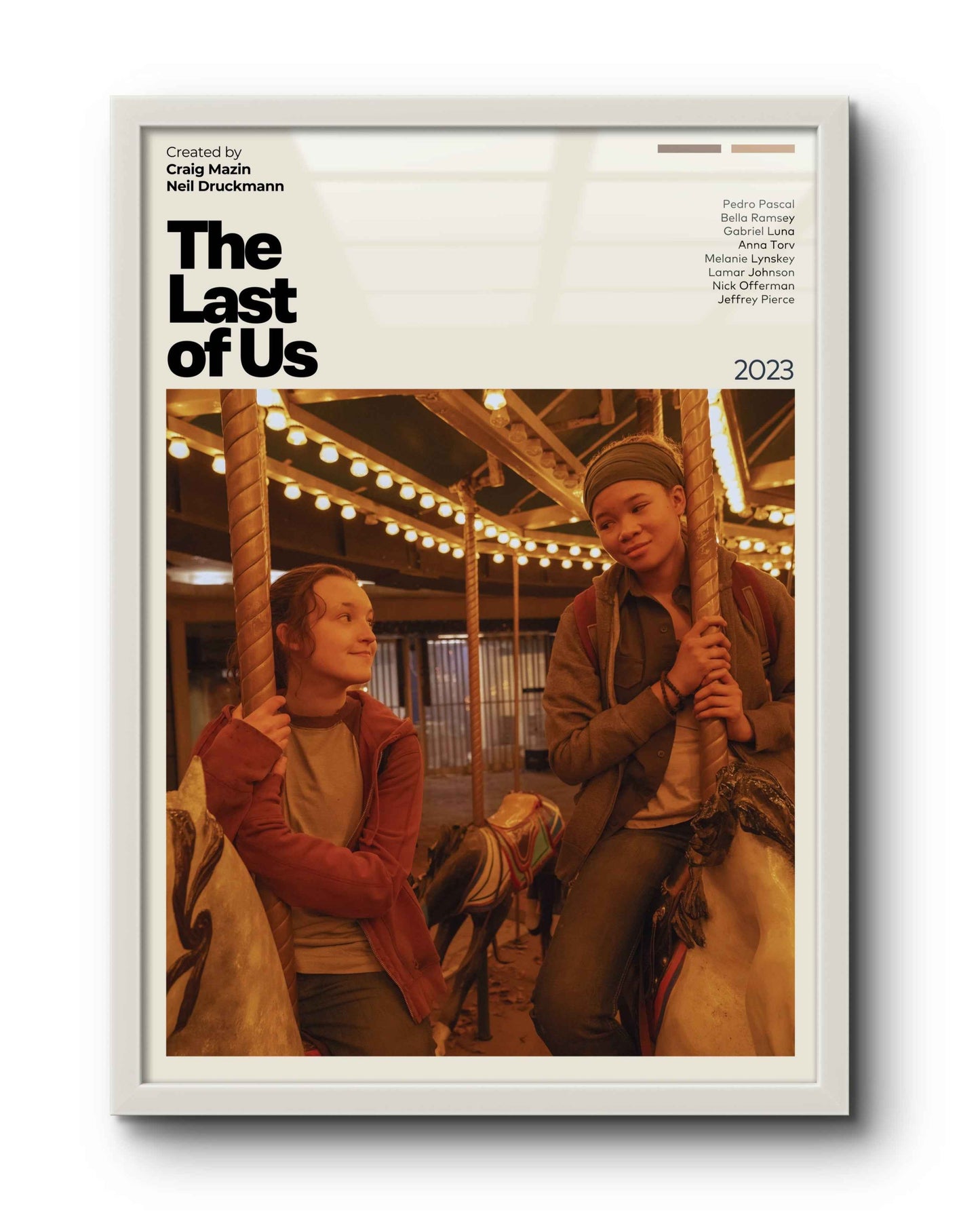 Quadro: The Last of Us (2023) / Ellie & Riley - Quadraê