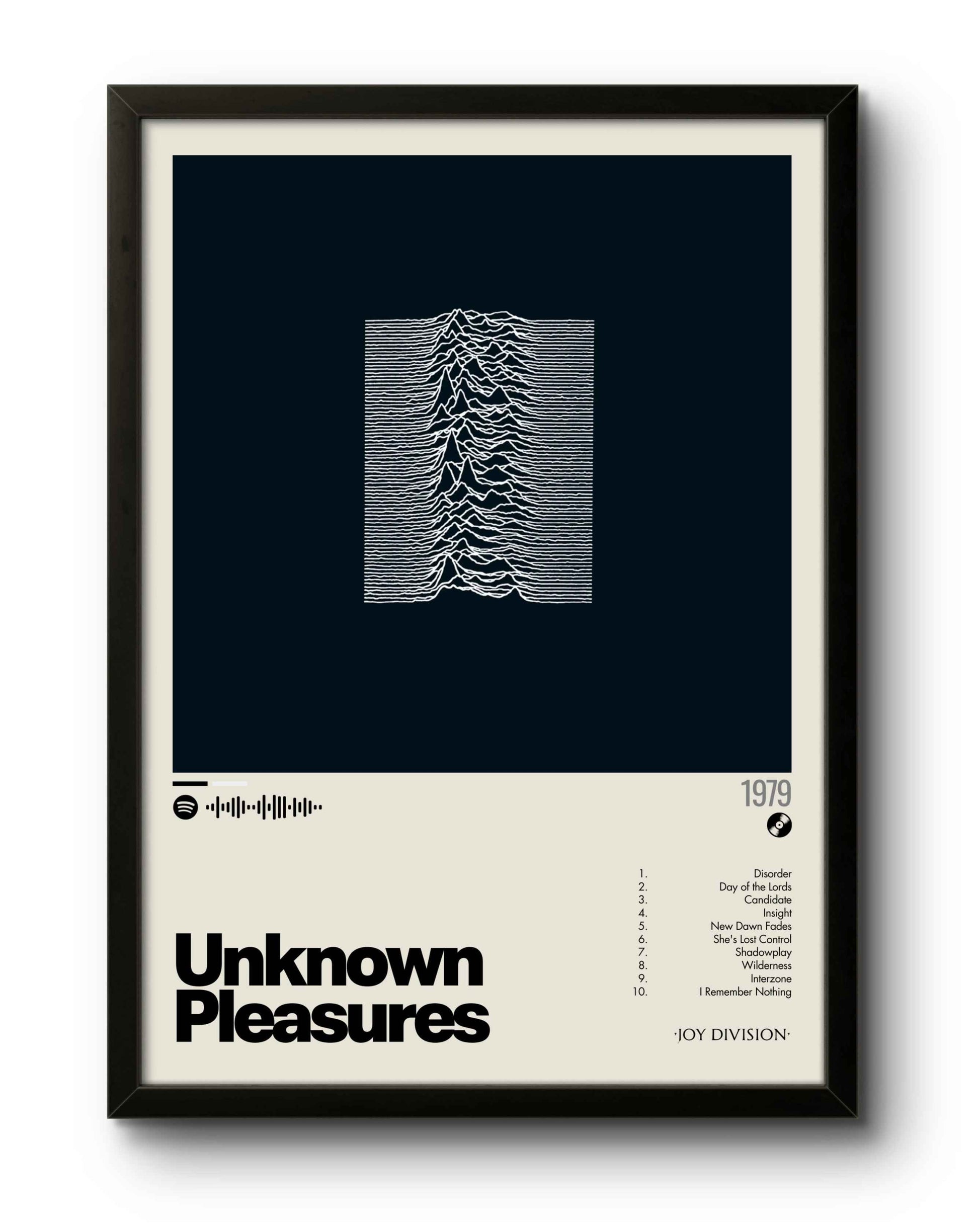 Quadro: Unknown Pleasures (1979) by Joy Division
