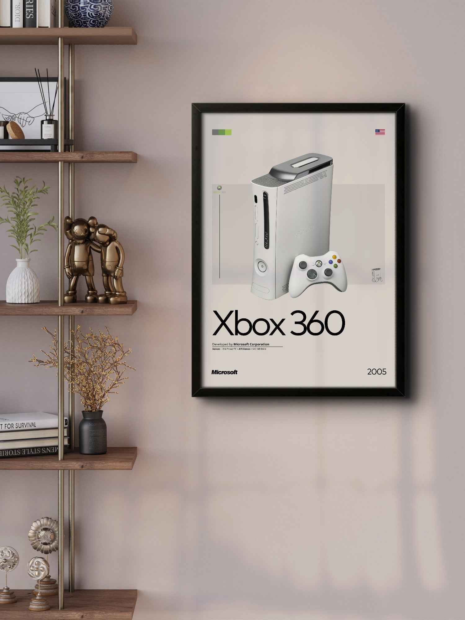 Quadro: Xbox 360 (X360) by Microsoft (2005) / Consoles