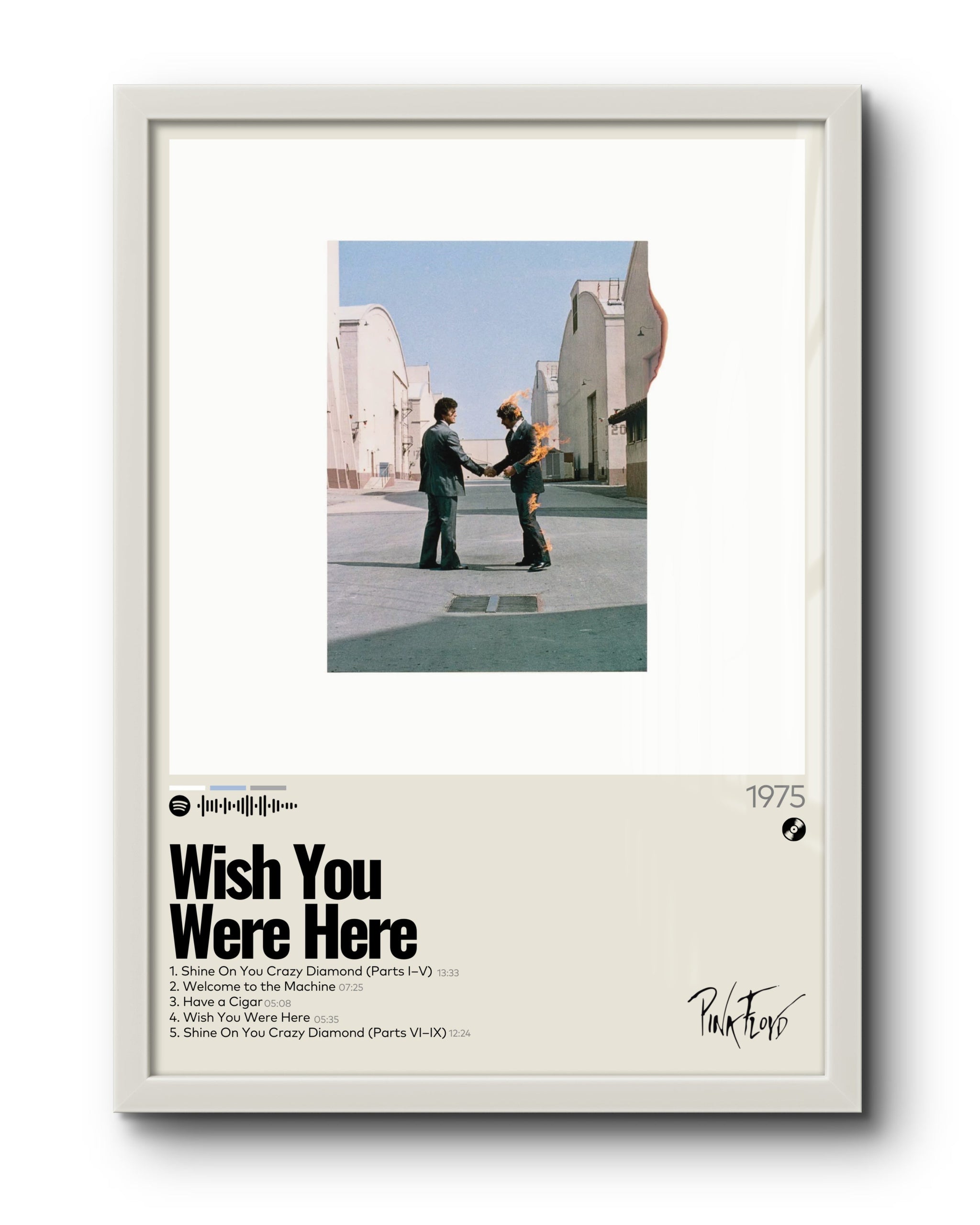 Quadro: Wish You Were Here (1975) by Pink Floyd